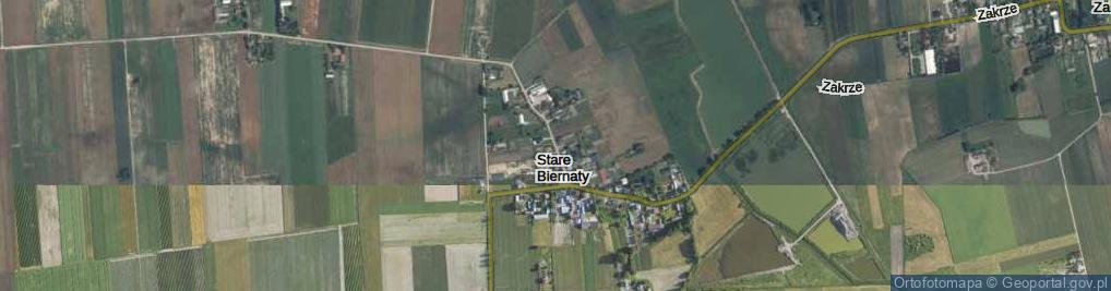 Zdjęcie satelitarne Stare Biernaty ul.